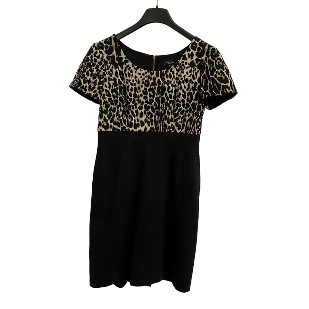 Tahiti ASL Levine Cheetah print top half black bottom half‎ size 8 petite
